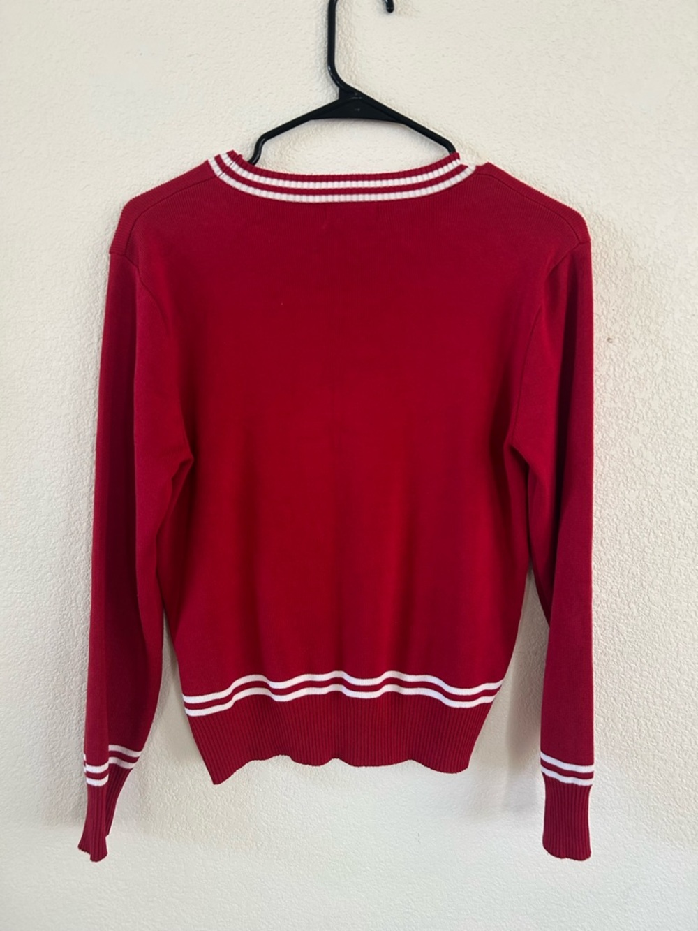 Everlynn Red Teddy Bear Sweater. Size M/L - Picture 2 of 6